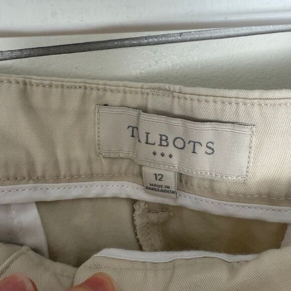 Talbots Women’s 12 Tan Khaki Chino Pants Career Office Core - Picture 2 of 5
